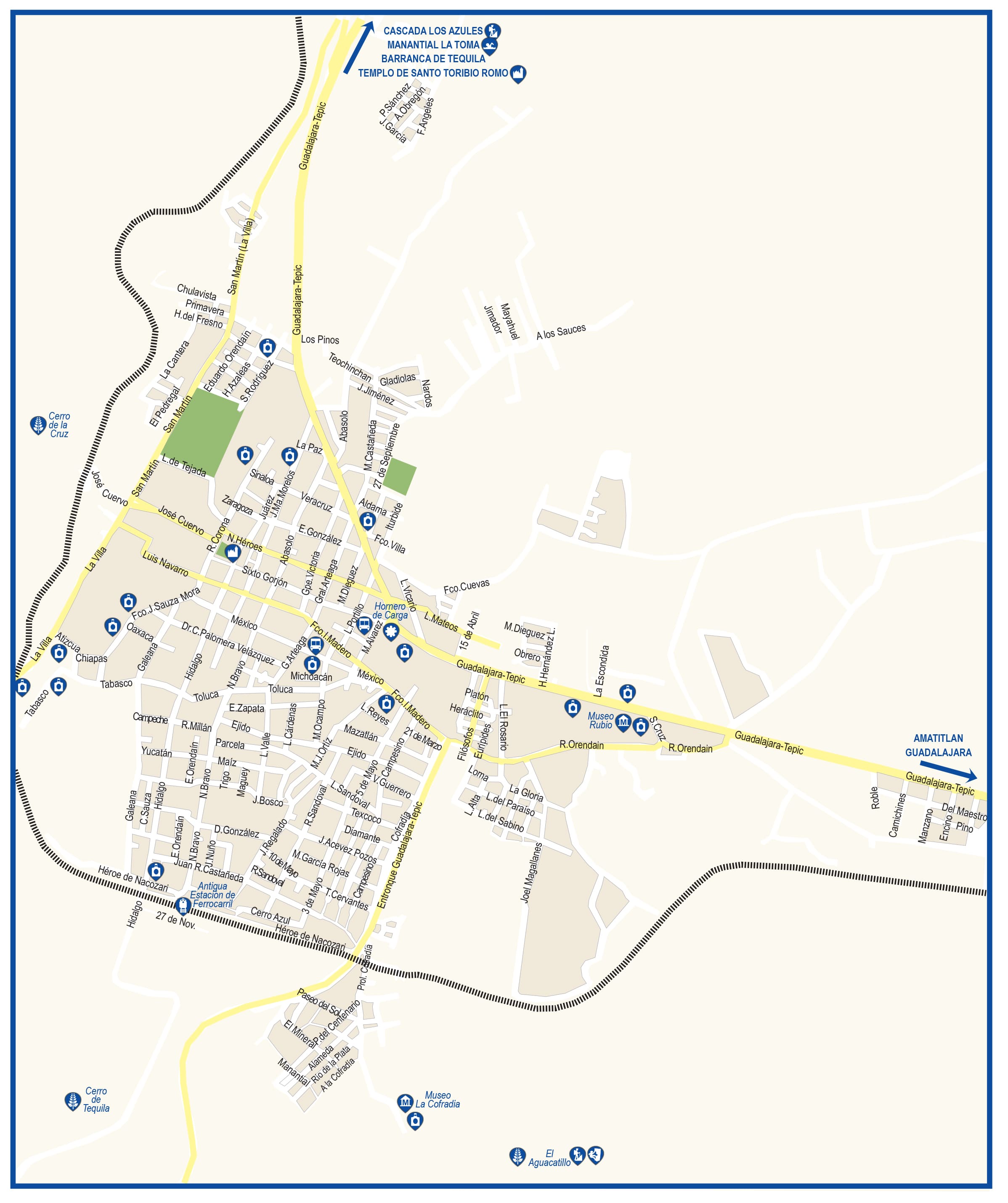 Mapa de Tequila